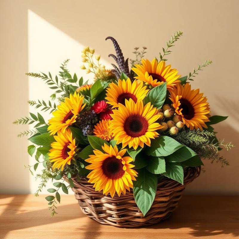 Canasta de Girasoles